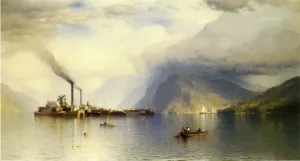 Storm King on the Hudson by Samuel Colman Jr. - Oil Painting Reproduction