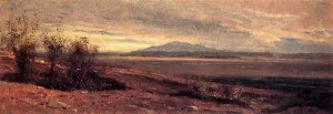 View from the Raymond Hotel, Pasadena Oil painting by Samuel Colman Jr.