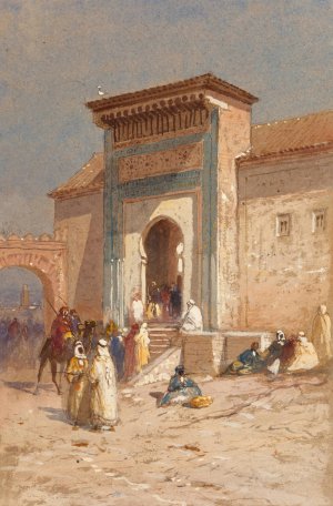 Entranceway to Sion Halomi by Samuel Colman Oil Painting