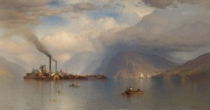 Storm King on the Hudson by Samuel Colman Oil Painting