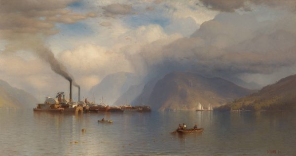 Main Product Photo of Storm King on the Hudson  Painting by Samuel Colman