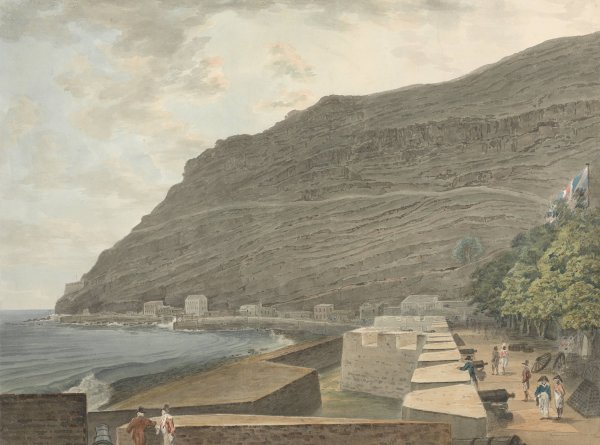 A Coastal Fort by Samuel Davis - Hand-Painted Oil Painting Reproduction