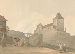 Castle at Dieppe, Normandy by Samuel Davis Oil Painting