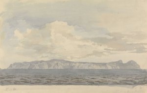 Distant View of an Island by Samuel Davis Oil Painting