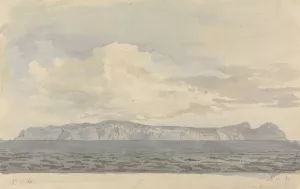 Distant View of an Island by Samuel Davis Oil Painting