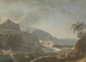 Funchal Castle Del Oiso, Madeira by Samuel Davis Oil Painting