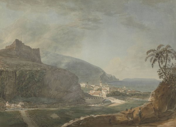 Funchal Castle Del Oiso, Madeira by Samuel Davis - Hand-Painted Oil Painting Reproduction