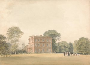 Side View of Ayot House, Hertfordshire by Samuel Davis Oil Painting