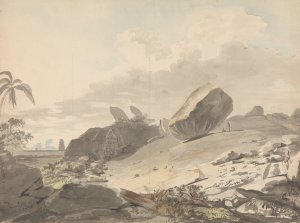 The Seven Pagodas, Mamallapuram by Samuel Davis Oil Painting