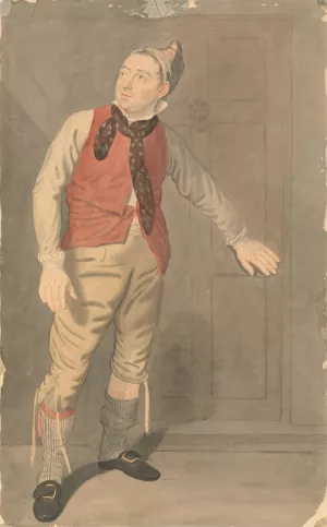 An Actor by Samuel De Wilde Oil Painting
