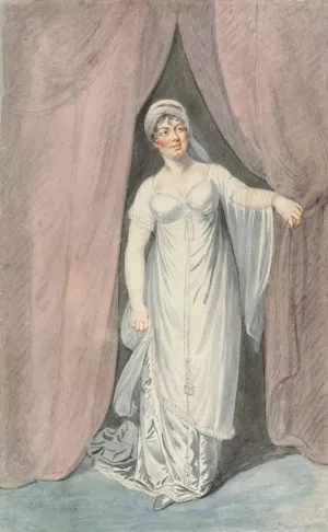 An Actress by Samuel De Wilde Oil Painting