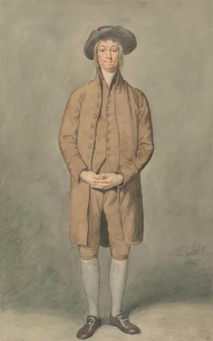 Mr. Mathews as Matthew Daw in the School for Friends by Samuel De Wilde Oil Painting