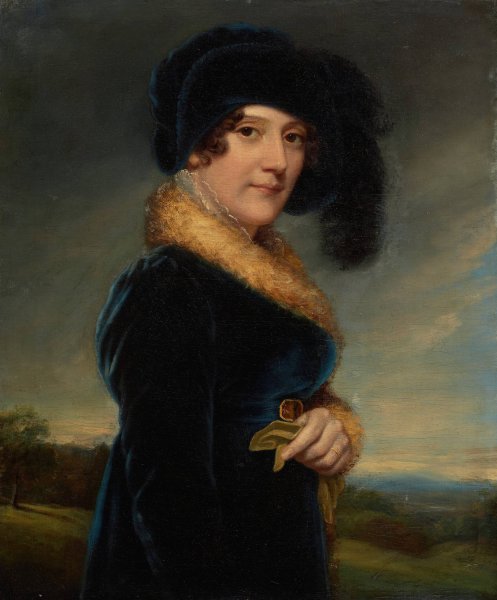 Portrait of Miss Smythson, Actress of Drury Lane by Samuel Drummond - Hand-Painted Oil Painting Reproduction