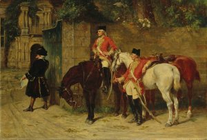The Tax Collector by Samuel Edmund Waller Oil Painting