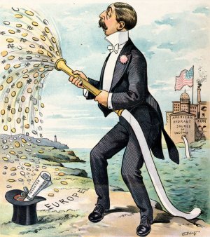 Another of our exports; - the American fortune by Samuel Ehrhart Oil Painting