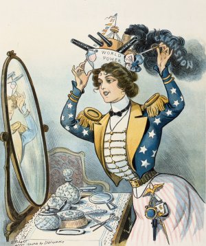 Columbia's Easter bonnet by Samuel Ehrhart Oil Painting