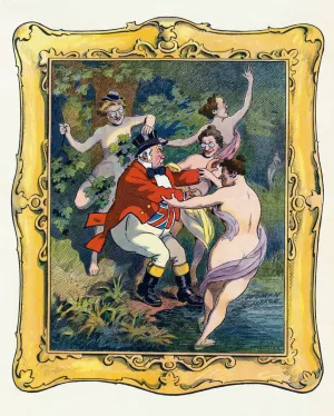 Come on in, John! The water's fine! Oil painting by Samuel Ehrhart