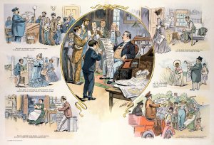 Mayor Low's novel plan and its great possibilities by Samuel Ehrhart Oil Painting