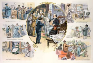 Mayor Low's novel plan and its great possibilities by Samuel Ehrhart Oil Painting