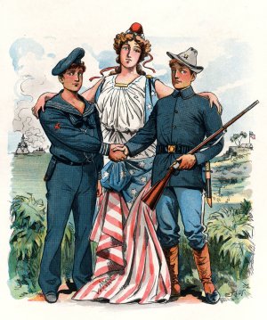 Proud of her boys by Samuel Ehrhart Oil Painting