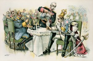 Puck's suggestion for the German Kaiser's benefit by Samuel Ehrhart Oil Painting