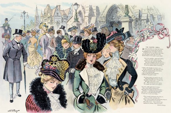 Main Product Photo of The Easter girls  Painting by Samuel Ehrhart