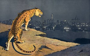 The tiger's prey by Samuel Ehrhart Oil Painting
