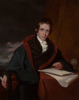 Alexander Metcalf Fisher by Samuel Finley Breese Morse Oil Painting