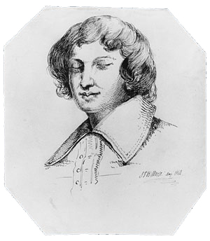Main Product Photo of Head of a Man from McGuire Scrapbook Painting by Samuel Finley Breese Morse