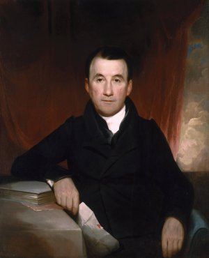 Jonas Platt by Samuel Finley Breese Morse Oil Painting