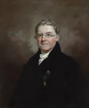 Portrait of Dr. James E. B. Finley by Samuel Finley Breese Morse Oil Painting