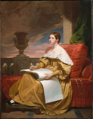 Susan Walker Morse by Samuel Finley Breese Morse Oil Painting
