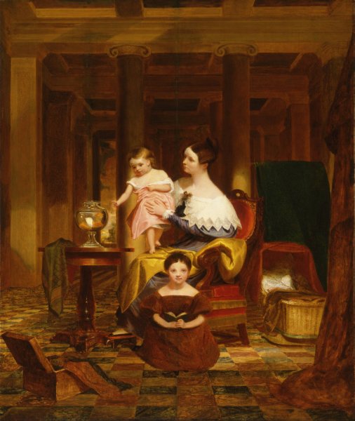 The Goldfish Bowl  by Samuel Finley Breese Morse - Hand-Painted Oil Painting Reproduction