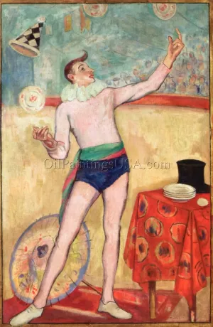 Juggler by Samuel Halpert Oil Painting