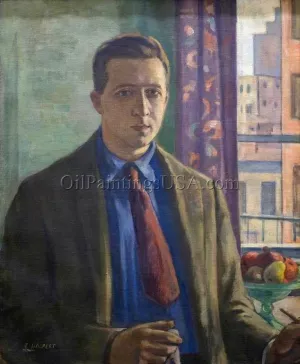 Self Portrait by Samuel Halpert Oil Painting