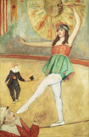 Trapeze Artist by Samuel Halpert Oil Painting