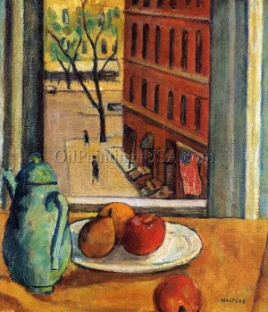 Window, N.Y. by Samuel Halpert Oil Painting