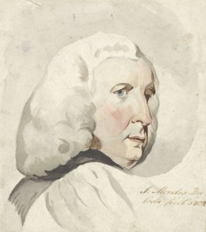 Hoofd van een man, naar rechts by Samuel Henri Mendes Da Costa Oil Painting