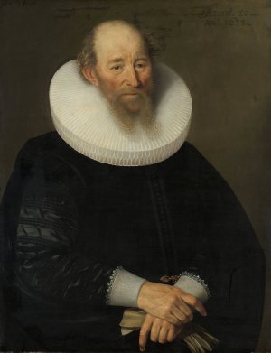 Portrait of an Old Man by Samuel Hoffmann Oil Painting