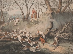 For happy he who tops the wheeling chace by Samuel Howitt Oil Painting