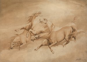 Four Galloping Horses by Samuel Howitt Oil Painting