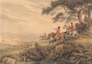 Foxhunting; The Chase by Samuel Howitt Oil Painting