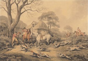Foxhunting; The Death by Samuel Howitt Oil Painting