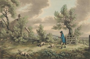 Partridge Shooting by Samuel Howitt Oil Painting