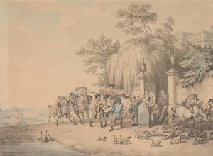 Return From the Chase, After a Fall by Samuel Howitt Oil Painting