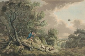Woodcock Shooting by Samuel Howitt Oil Painting