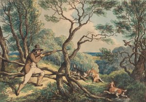 Woodcock shooting by Samuel Howitt Oil Painting