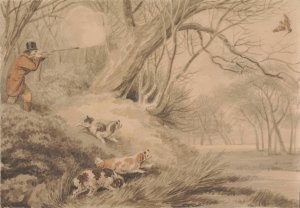 Woodcock Shooting by Samuel Howitt Oil Painting