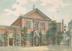 Barber's Hall by Samuel Ireland Oil Painting
