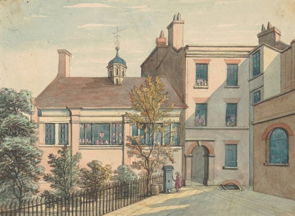 Barnard's Inn  by Samuel Ireland - Hand-Painted Oil Painting Reproduction